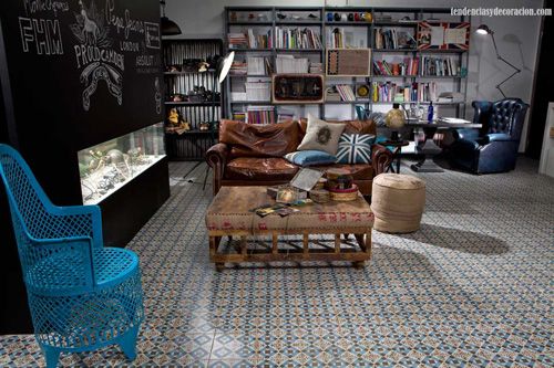 Decoración con baldosas hidráulicas, un toque retro genial moove ... Pavimento creativo Hidraulico
