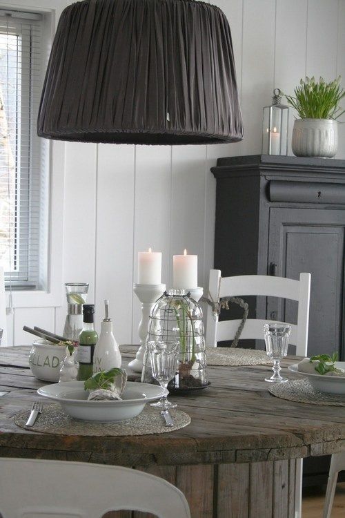 Decora tu hogar con bobinas industriales moove magazine Mesa de creativo White cocina