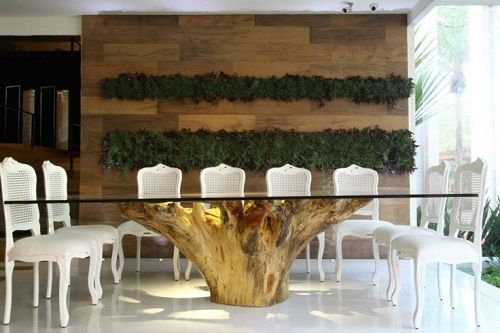 Muebles y adornos con troncos de arboles para decorar  Decoración de unas,  Decoracion con madera, Troncos de madera