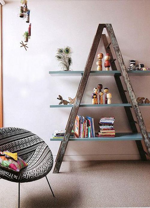 Ideas creativas para decorar con escaleras antiguas moove magazine