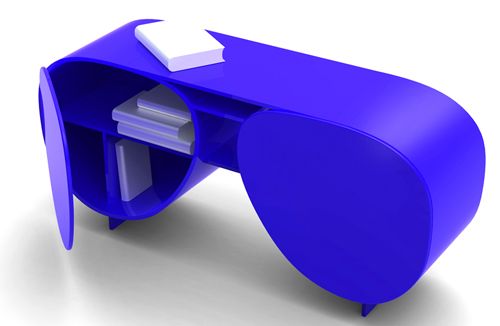 eyewears library estanteria forma gafas diseñador dzmitry samal