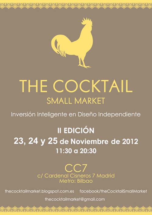 cartel mercadillo cartel the cocktail market 2012 noviembre madrid