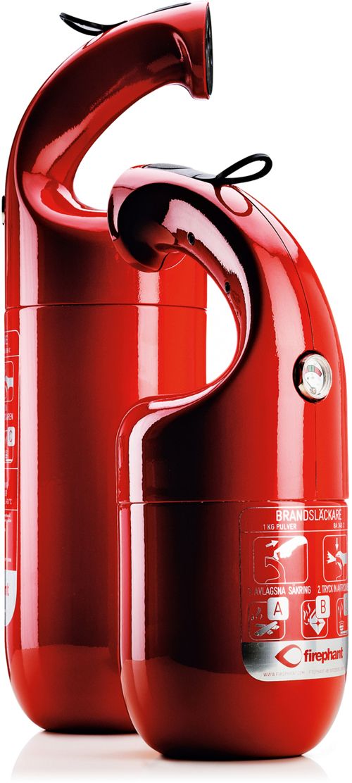 extintor diseño firephant ganador premio red dot