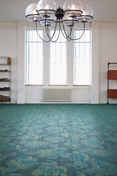 alfombra verde de diseño