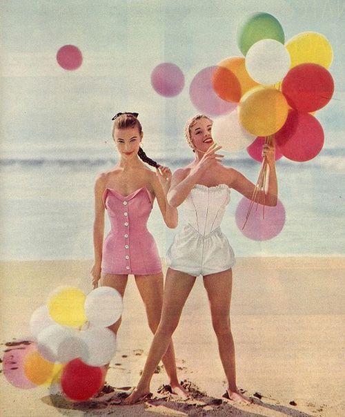chicas vintage playa