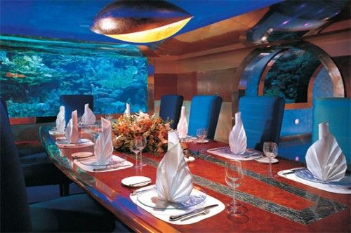 restaurante acuario hotel dubai