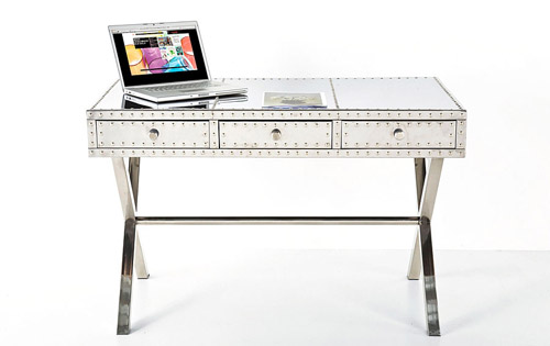 Mesa escritorio industrial de aluminio