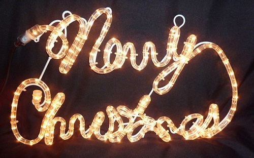 Mensajes navideños lumínicos