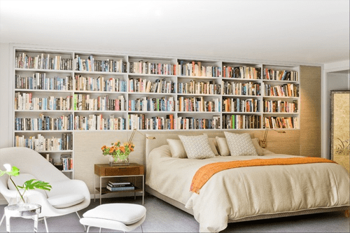 Decoración con libros para dormitorios – Moove Magazine