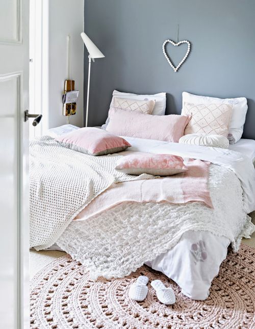 dormitorio en tonos pastel
