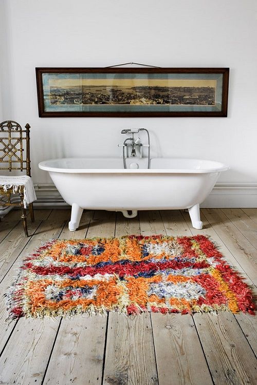 alfombras boucherouite - baño