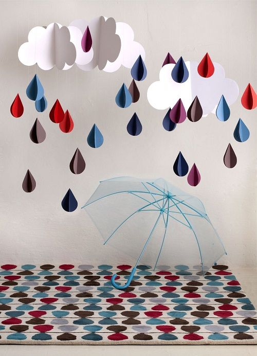 lluvia alfombra kilim