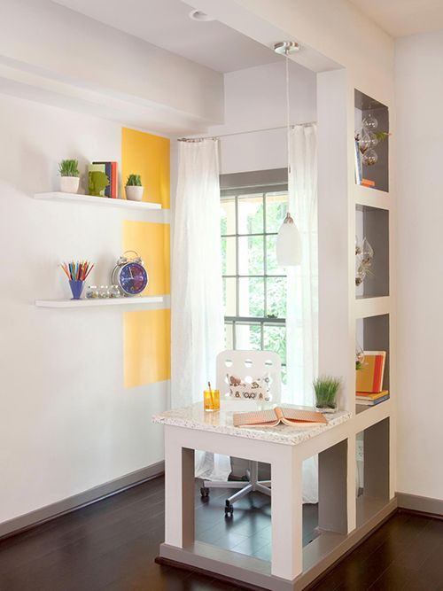 ideas ahorrar espacio pisos pequeños estanterias abiertas luz separar cuartos