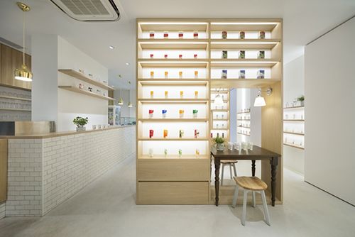 interiorismo nature's way tienda cafeteria diseño interiores okis sato nendo design