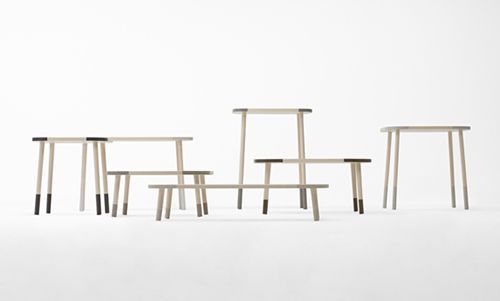 mesas diseño mobiliario producto nendo design oki sato