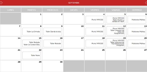 actividades septiembre
