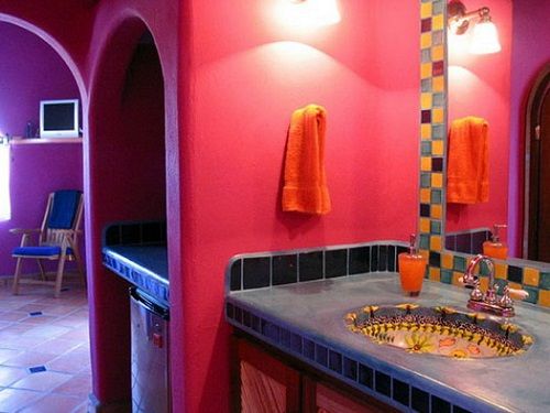 baño de estilo mexicano