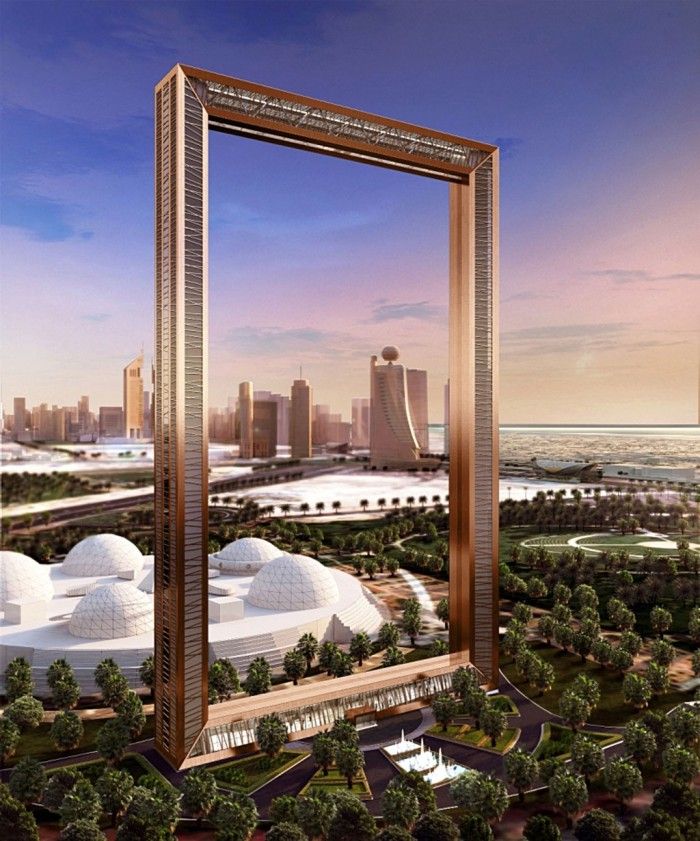 edificios soprendentes edificio marco dubai frame emiratos arabes edificios raros sorprendentes rascacielos marco de 300 metros