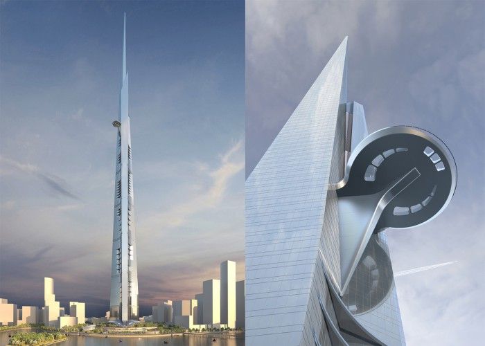 edificios soprendentes kingdom torre jeddah edificio mas alto del mundo futuro mil metros un kilometro altura rascacielos