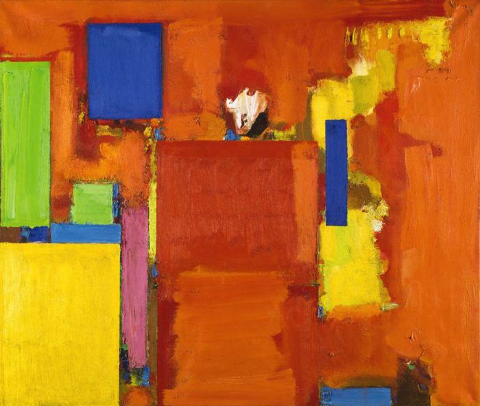 hans hoffman pintura de colores cuadrados action painting expresionismo abstracto