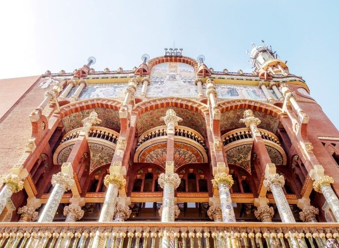 palacio de la musica catalana, arquitectura modernista
