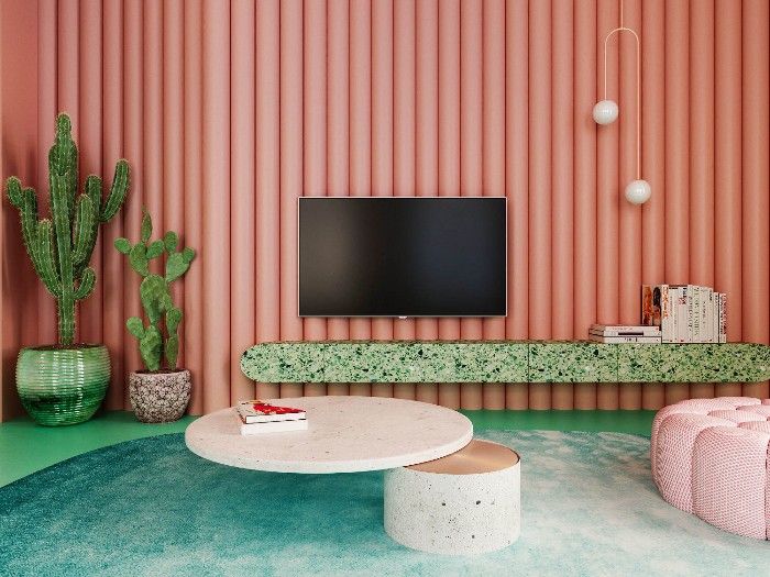 Aplicamos el color Living Coral, Pantone de 2019 en decoración