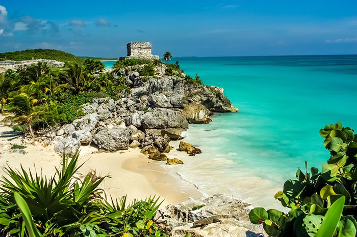 playa ruinas mayas mexico caribe