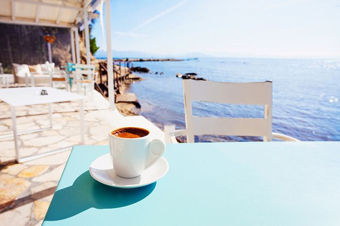 cafe griego mediterraneo