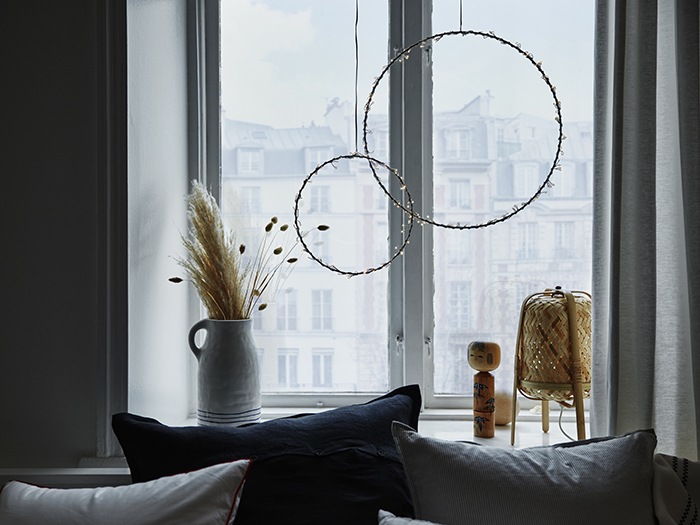 Circulos decorativos bohemios ventana