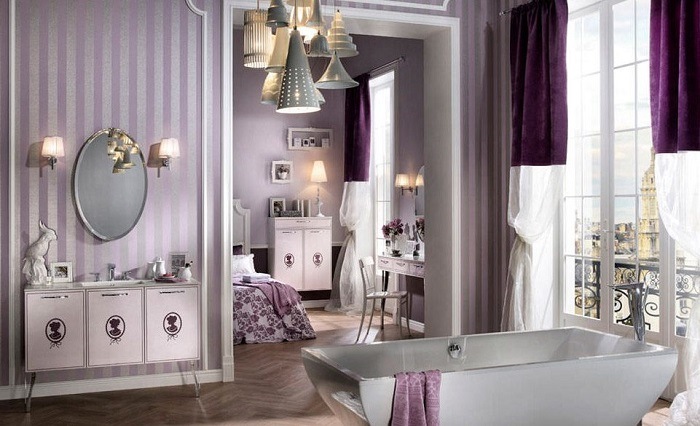 cuarto de baño estilo victoriano