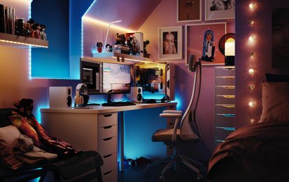 dormitorio neones y led colores