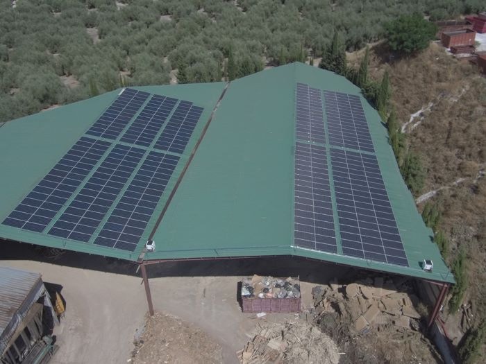 Placas solares para fábrica