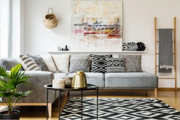 sofa chaiselongue gris
