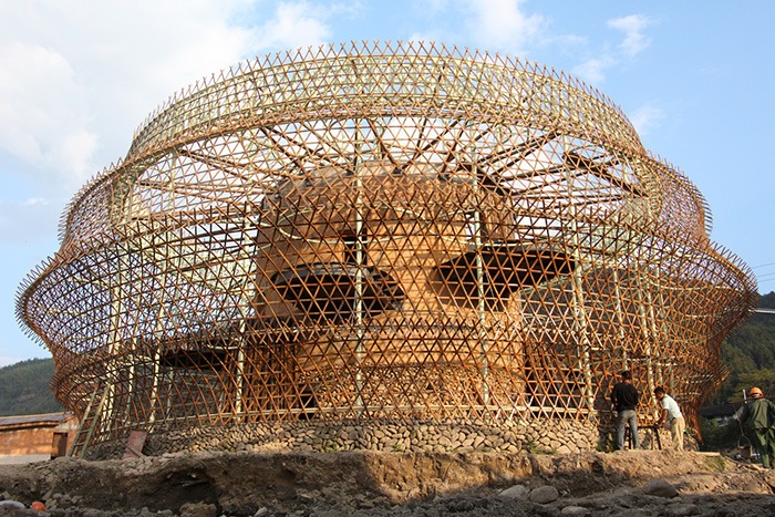 Ganador concurso arquitectónico ArchDaily 2021 cúpula bambú