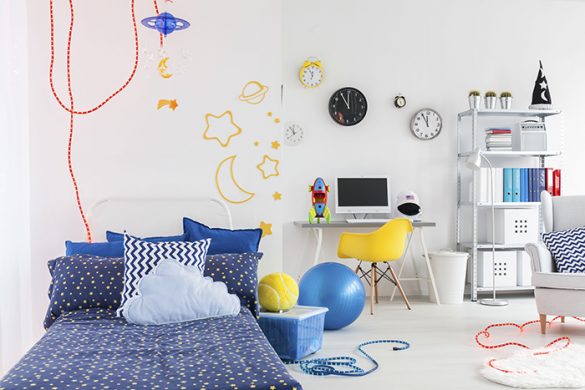 Habitación infantil con decoración sencilla