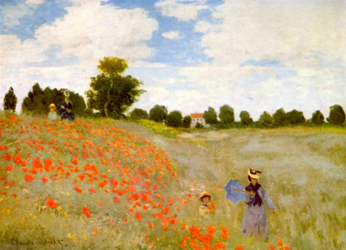 Obra pictórica Las amapolas de Monet