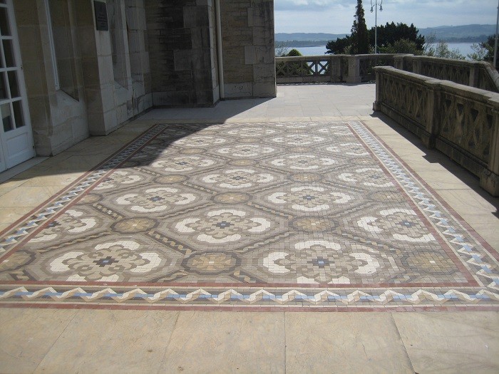 Suelo de mosaico en Santander