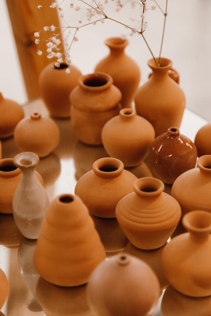 Jarrón cerámica (Diseños diferentes)
