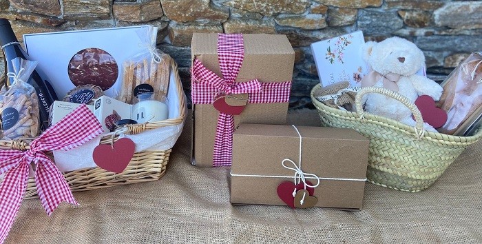 Cajas y cestas para regalar en San Valentín