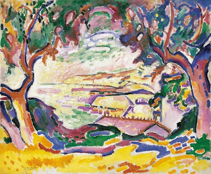 cuadro de óleo sobre lienzo de Braque