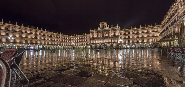 Plaza mayor de Salamanca de noche