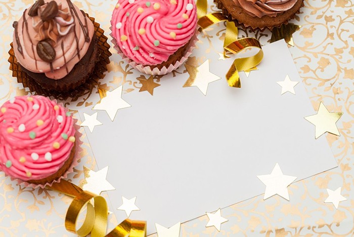 cupcakes de estrellas para fiestas