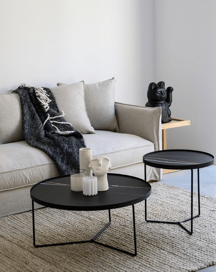 sofá estilo nórdico color blanco