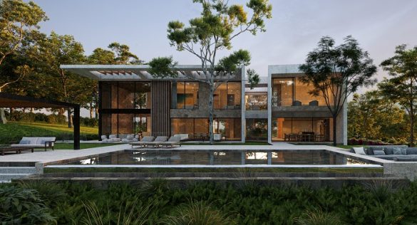 Proyecto de Freehand Arquitectura Casa Passivhaus de lujo ubicada en La Moraleja, Madrid