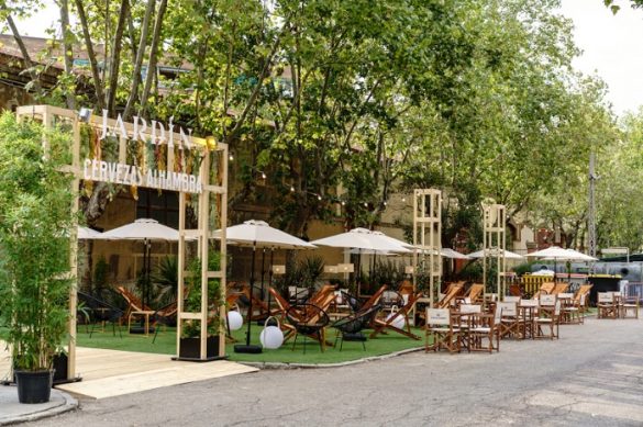 Jardín Cervezas Alhambra en Madrid