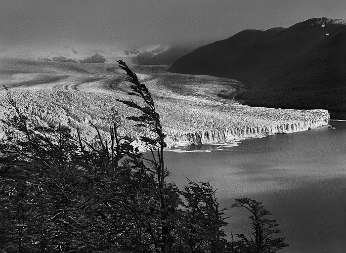 Fotografía de paisaje en blanco y negro