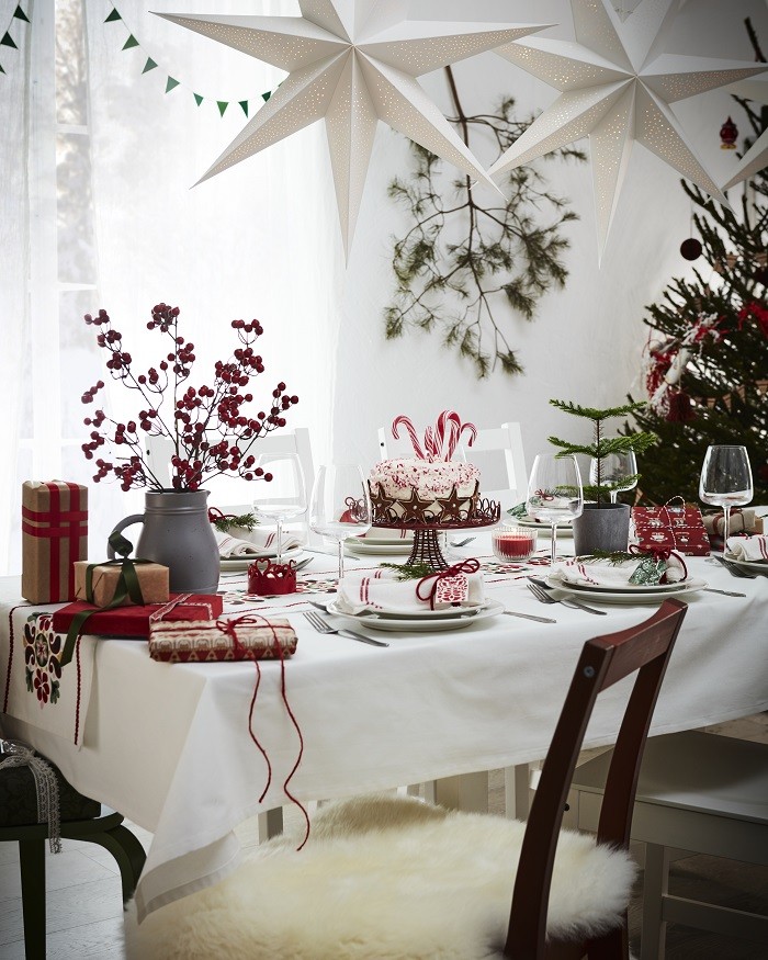 decoración mesa Navidad