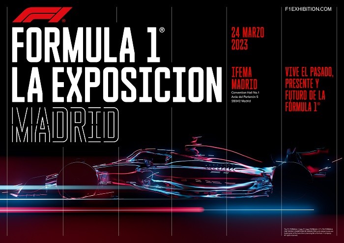 Cartel de la exposición de fórmula 1 en ifema, Madrid