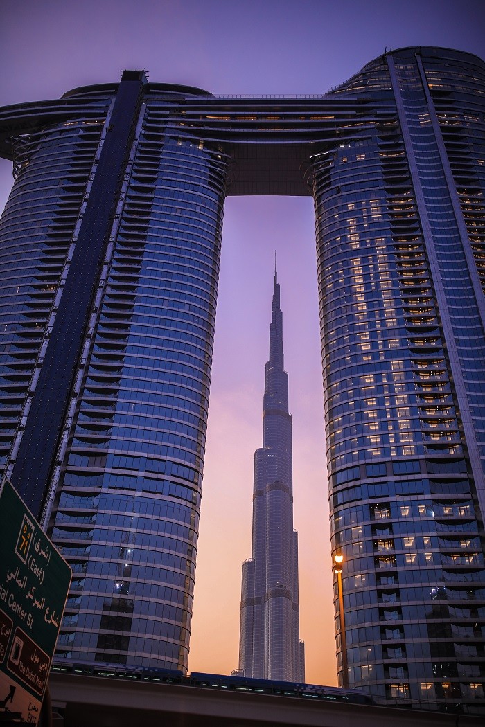 plan en Dubái con vistas