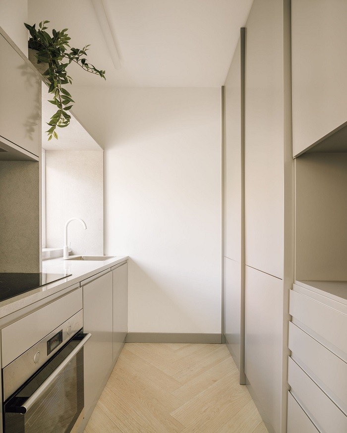 cocina de apartamento diseño de HIMACS